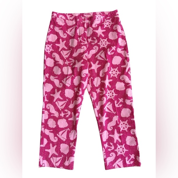 Lilly Pulitzer Lilly Smooth Sailing Lounge Worthy Capri Nautical - Picture 1 of 6